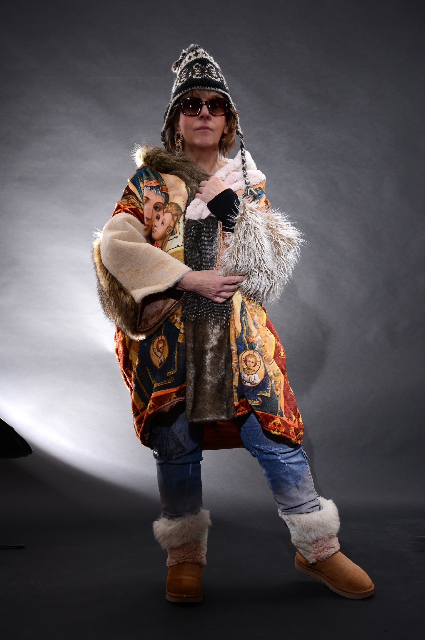 Maria's plush Madonna Kimono