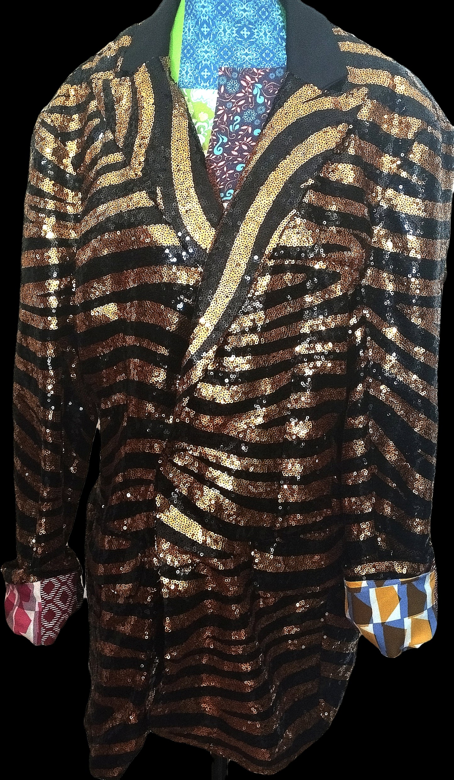 Paillettes zebra blazer