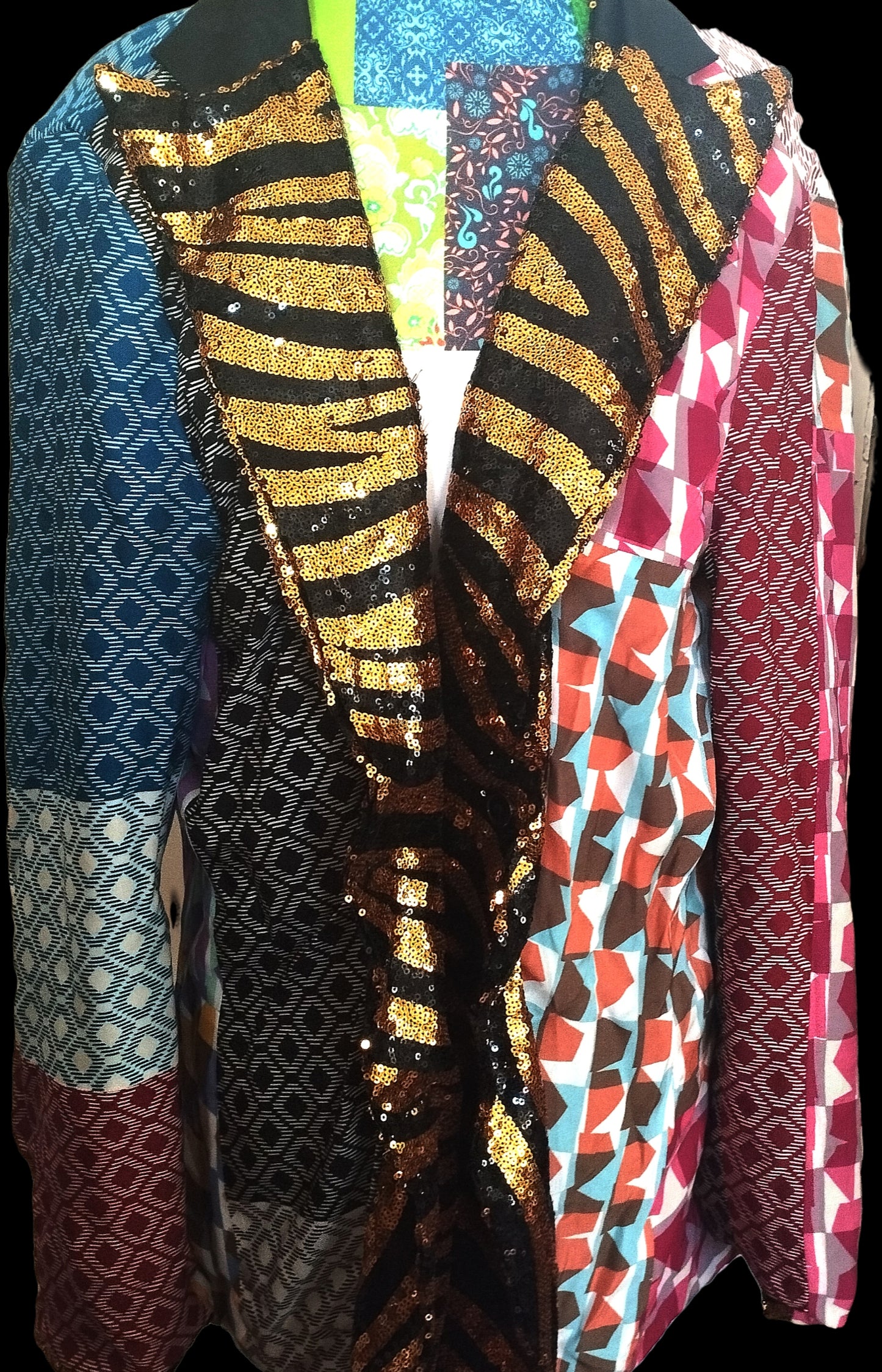 Paillettes zebra blazer