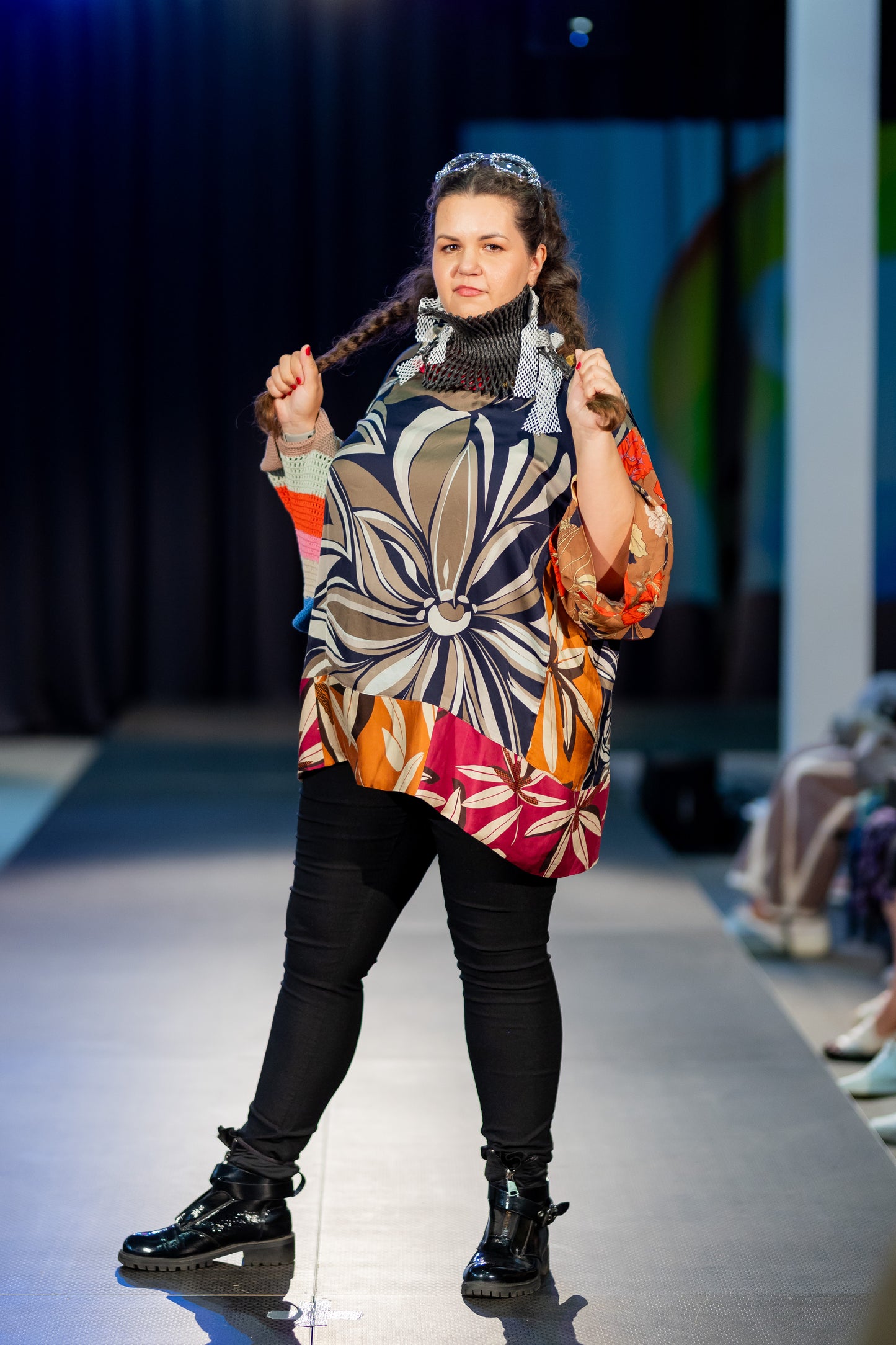 Floral tunic blouse