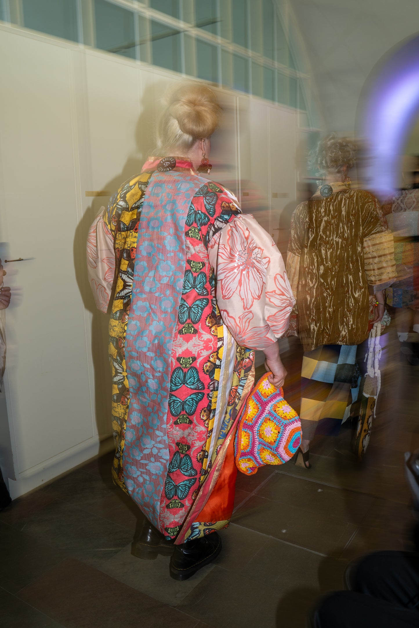 Puff Sleeves Long Butterfly Kimono
