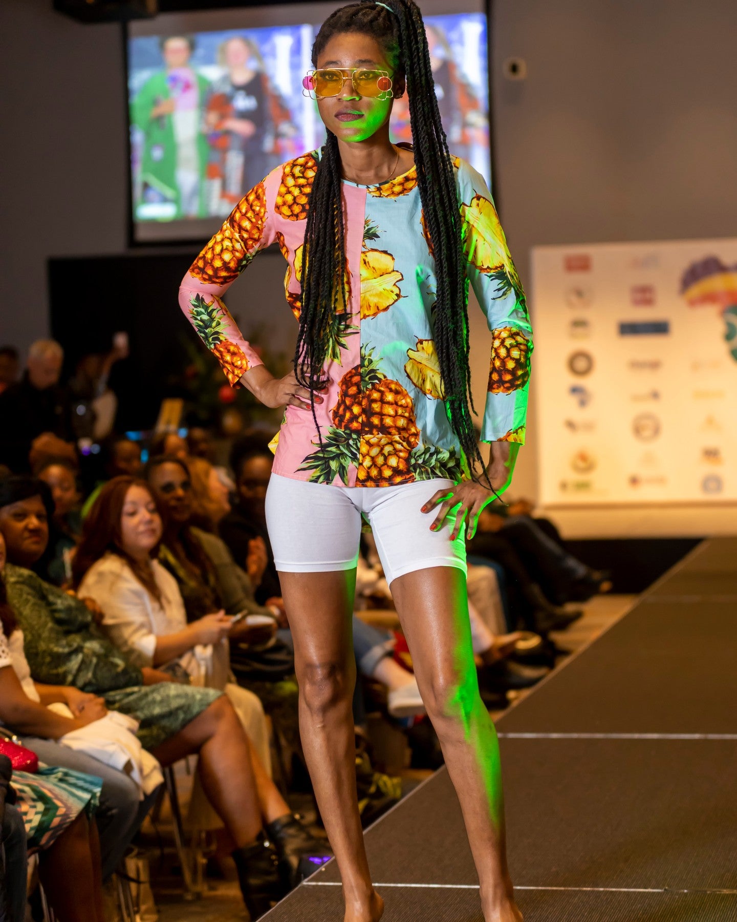 Bold Pineapple Print Top – Vibrant Tropical Style