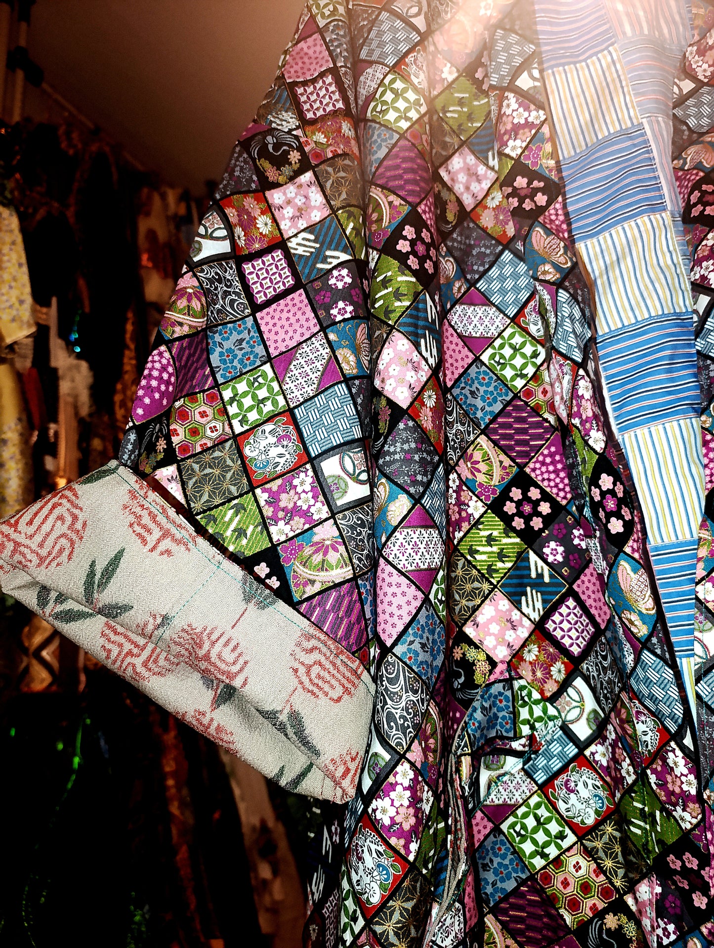 Japanese Patchwork long kimono