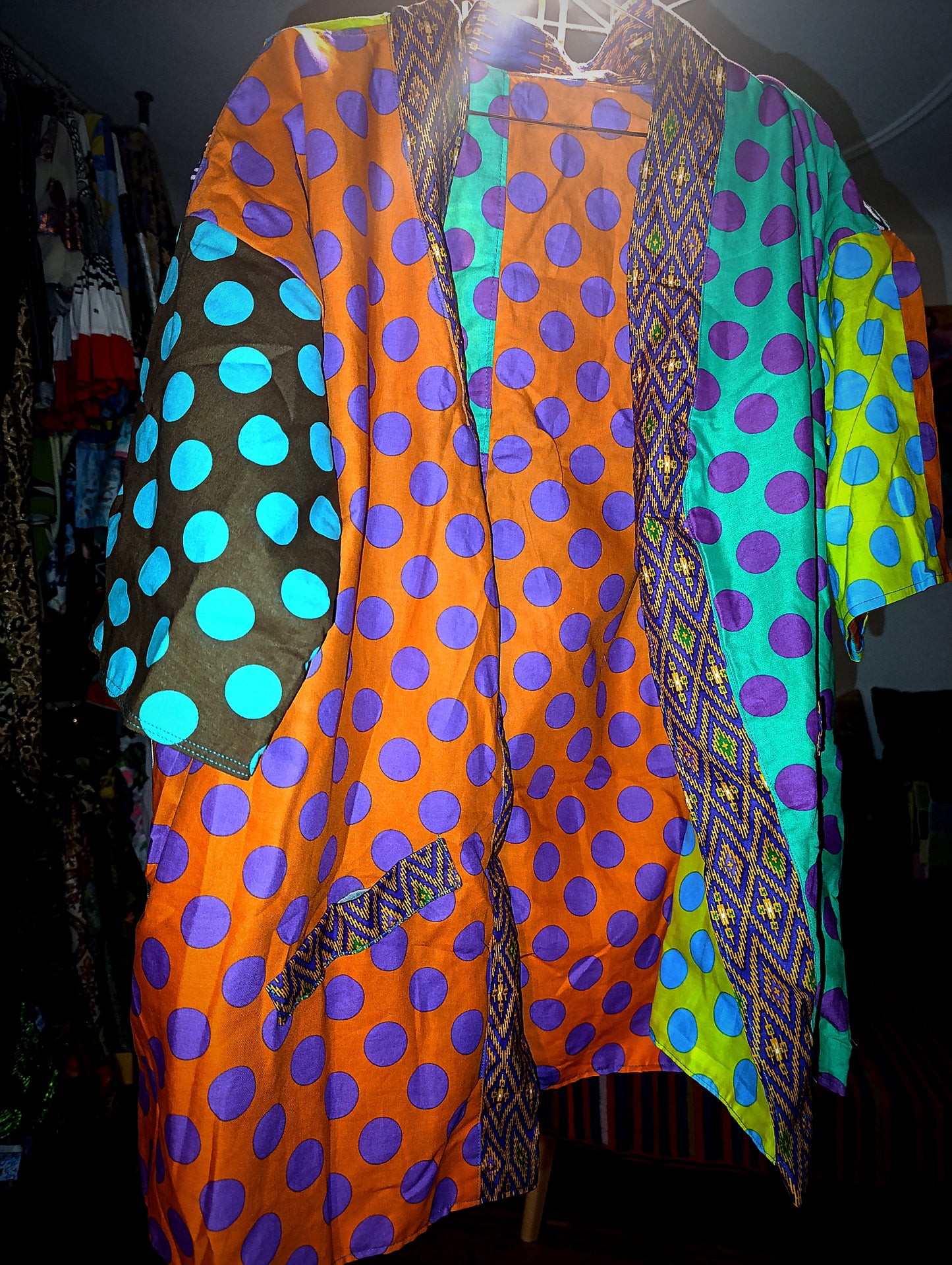 Colourful dots kimono