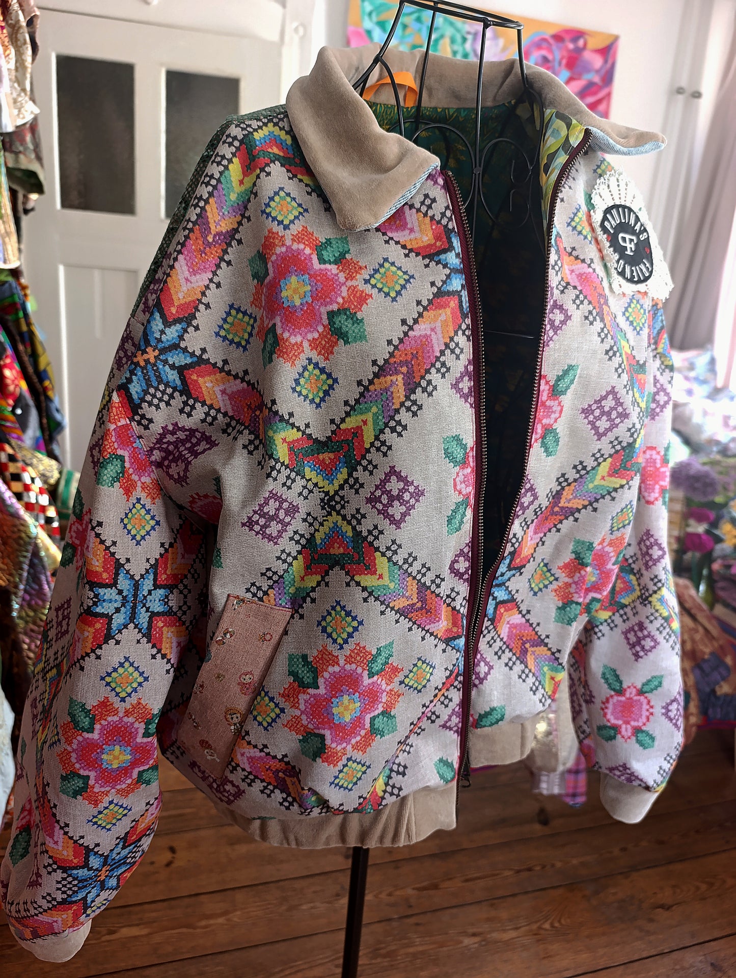Printed embroidery