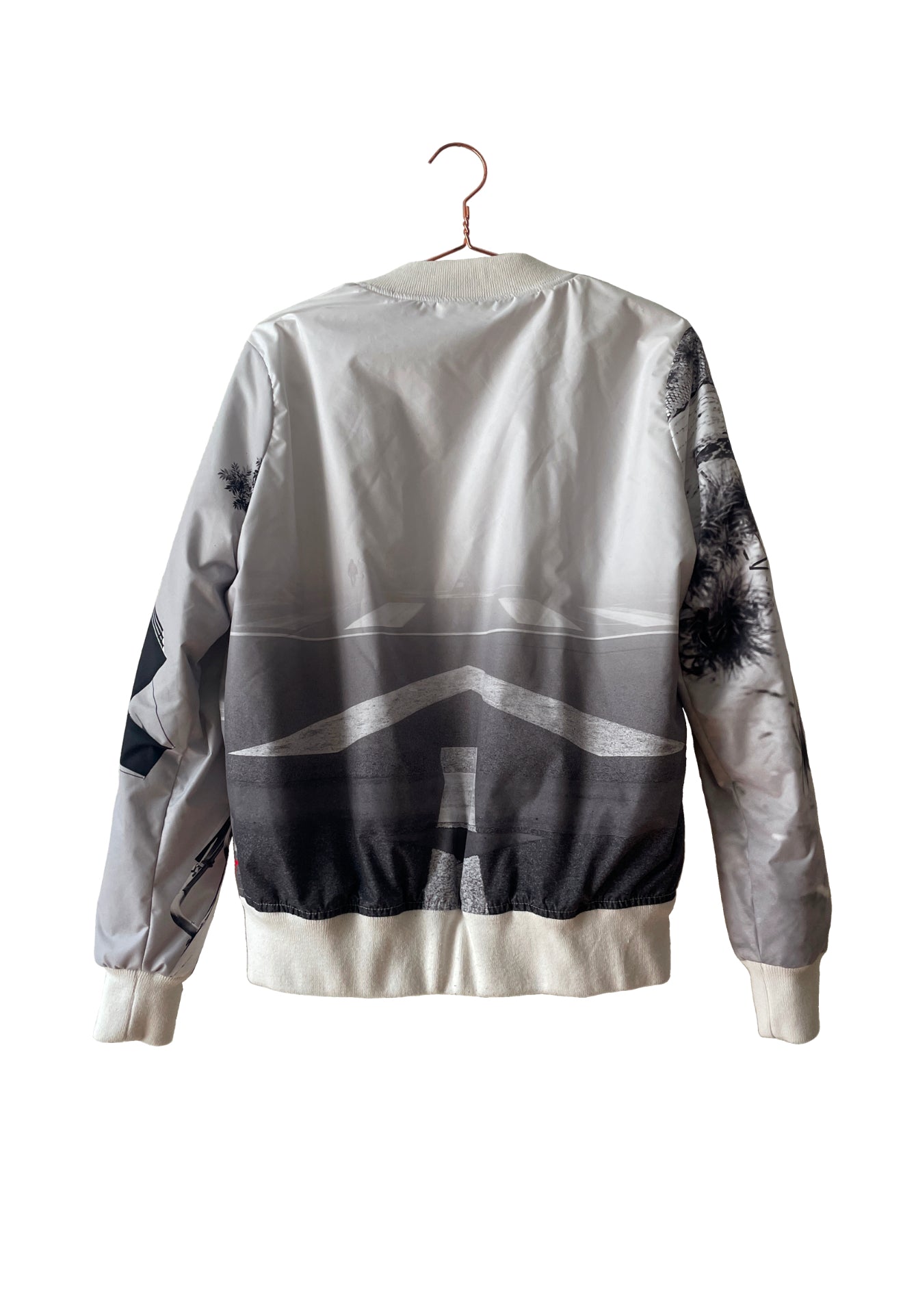 #iwearitmyself Vibrant and stylish bomber jacket showcasing a colorful personalized design, featuring bold patterns and customized elements. The jacket has a sleek modern fit, ribbed cuffs, and a unique graphic for a distinctive look. Ideal for those seeking a statement outerwear piece with a creative, tailored touch.