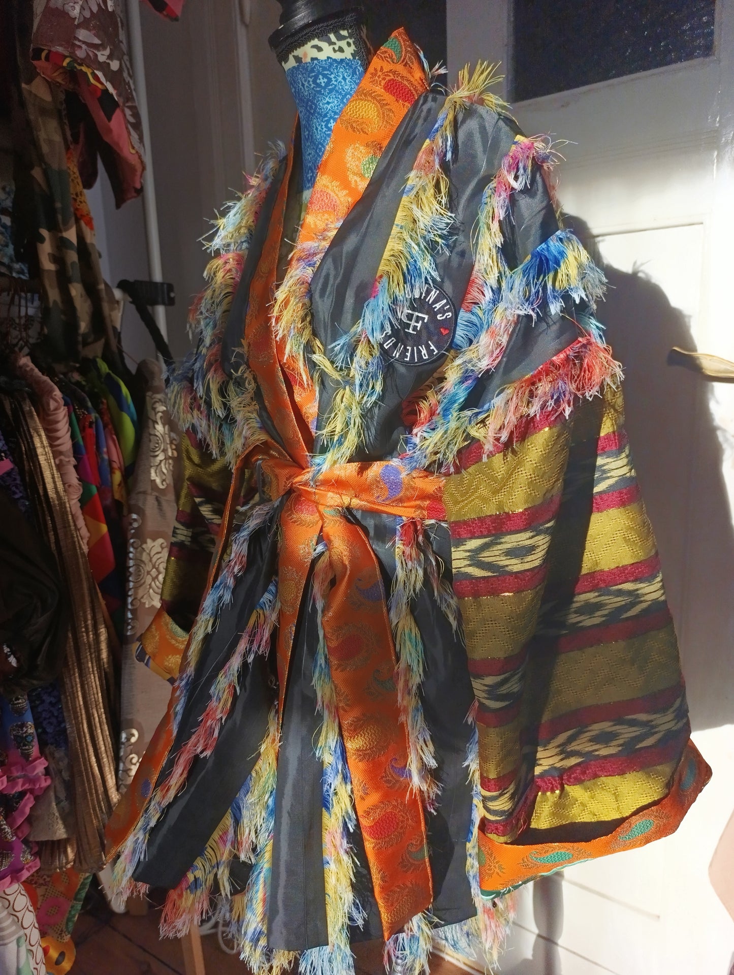 Fringe kimono