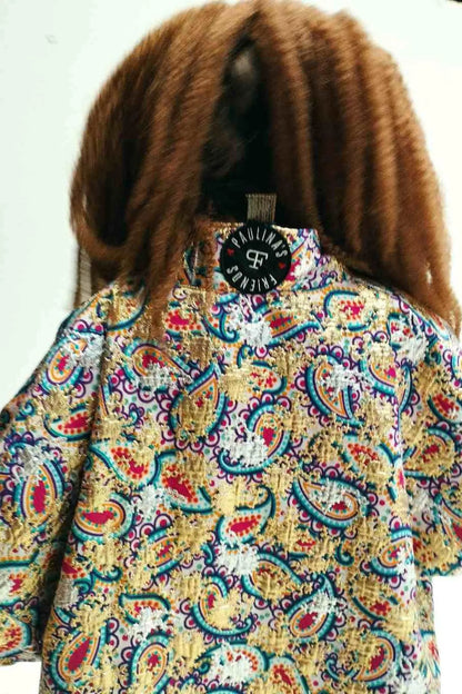 Golden Paisley Coat