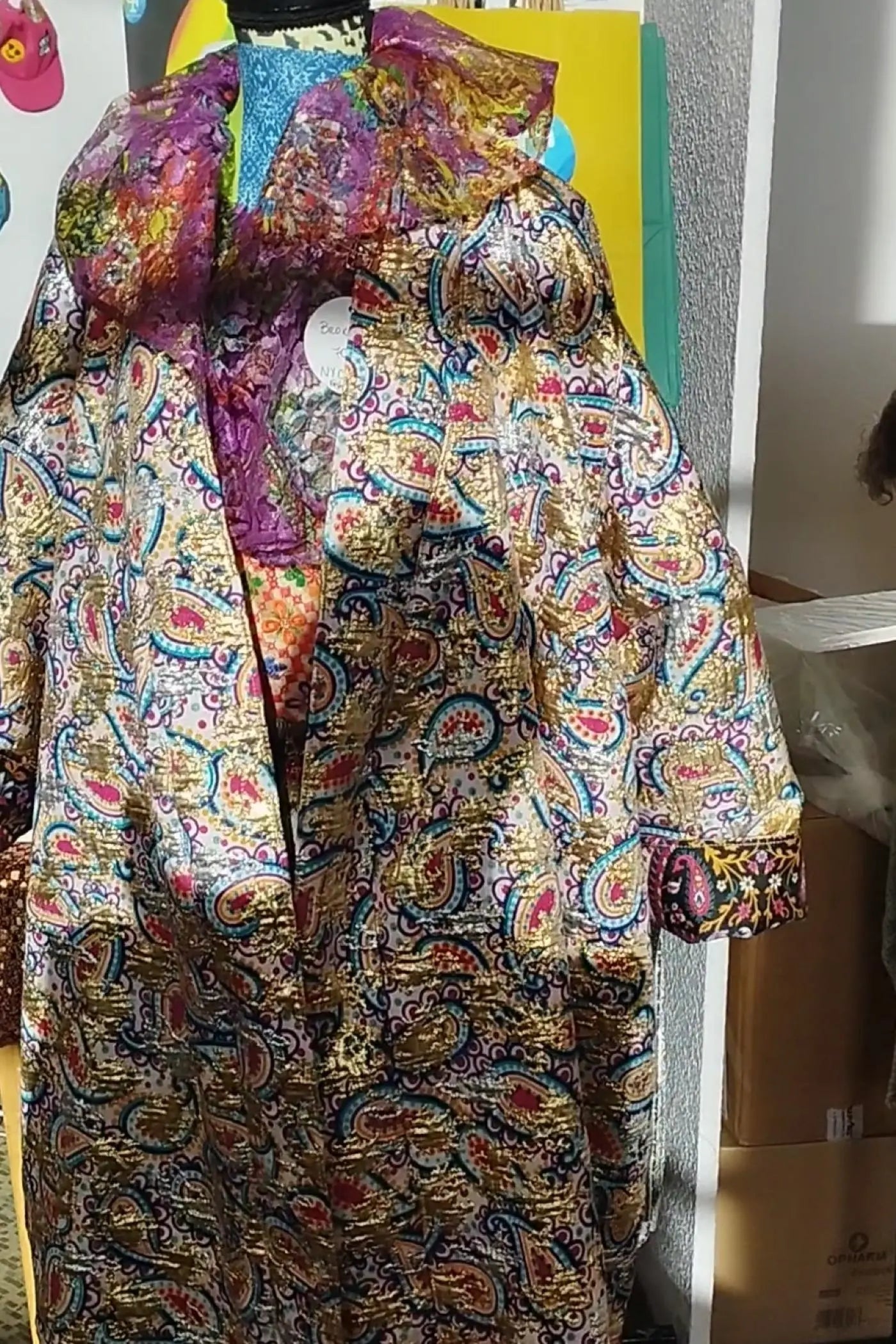 Golden Paisley Coat