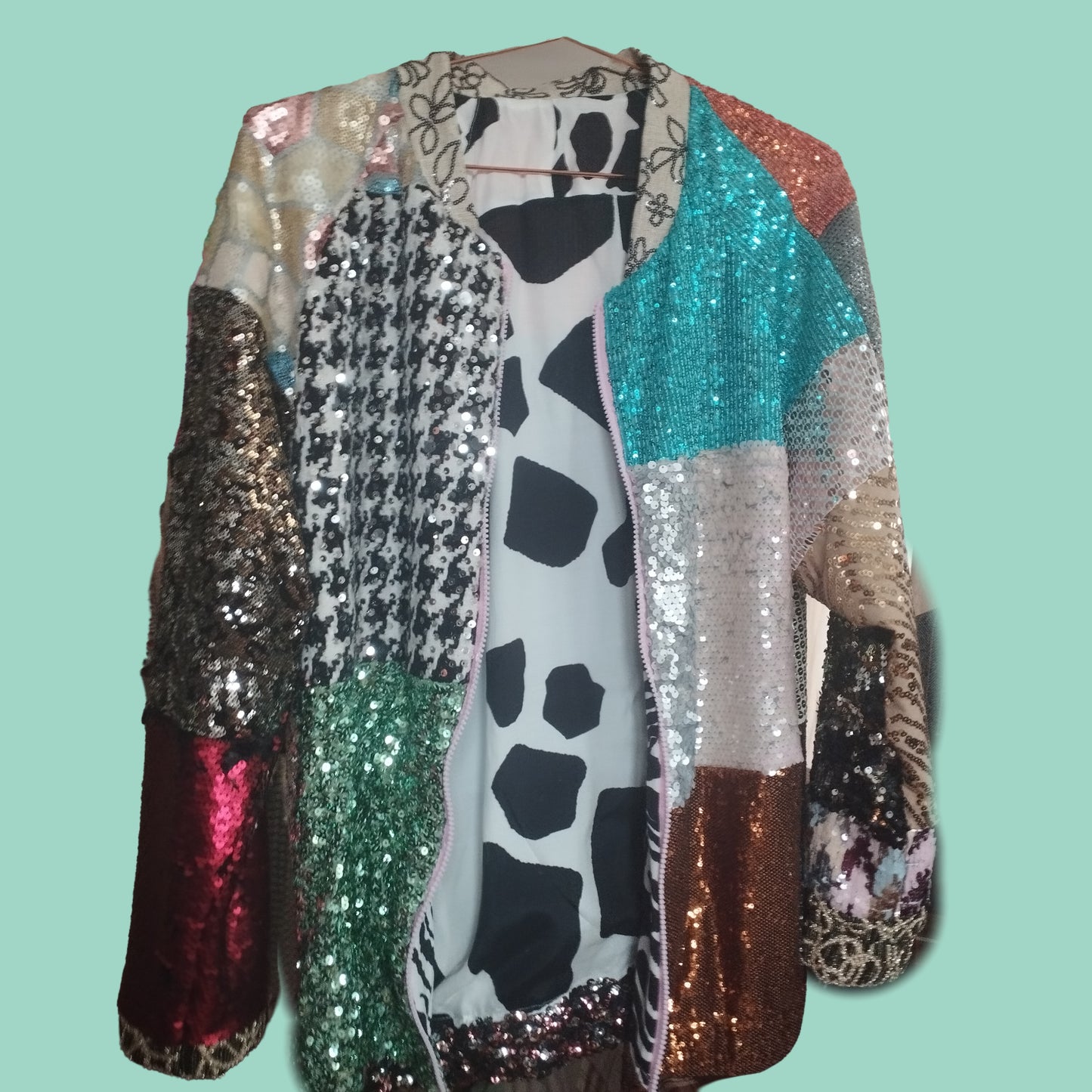 Paillettes bomber oversize