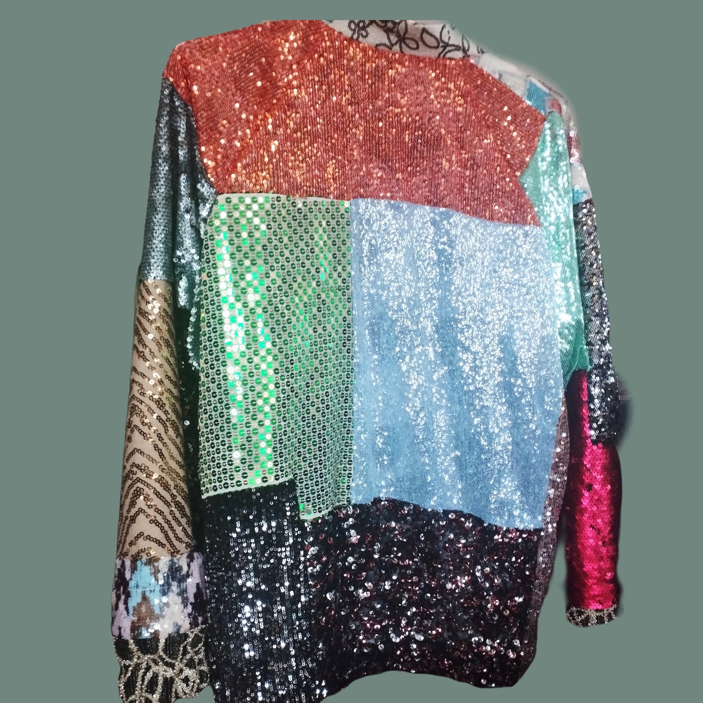 Paillettes bomber oversize