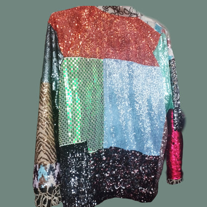 Paillettes bomber oversize