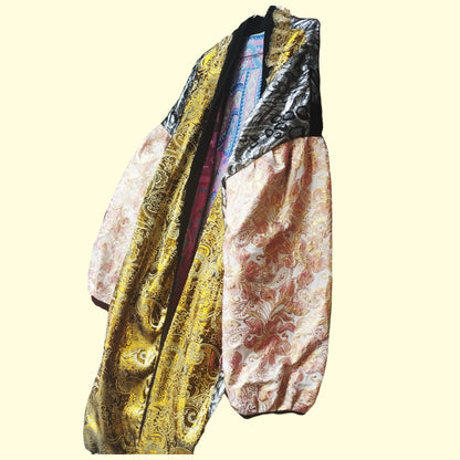 Long Golden Paisley kimono