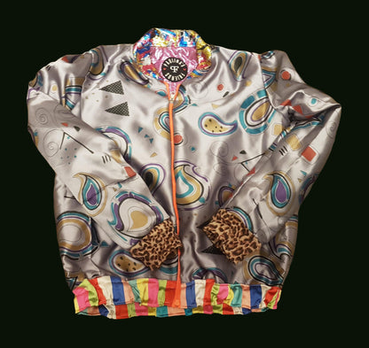 funky bomber with golden sleeves