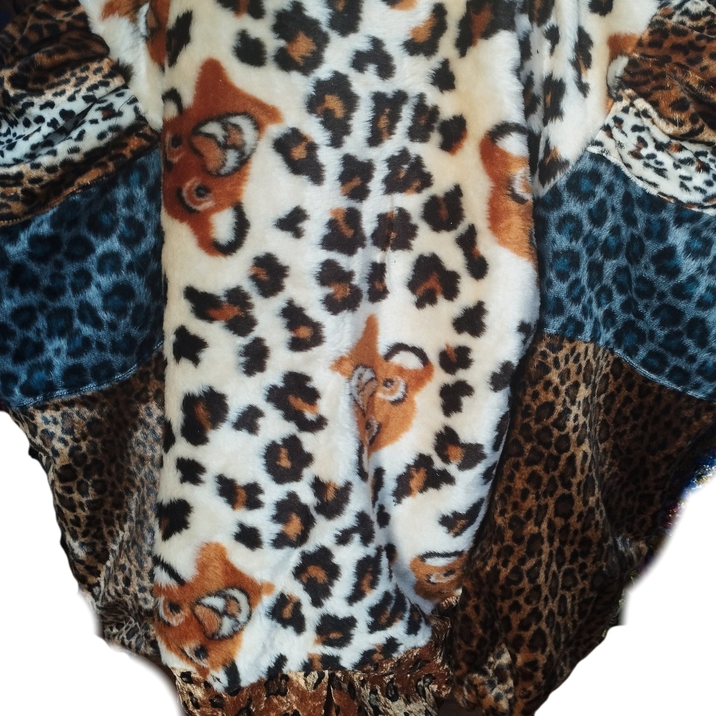 animal print kimono