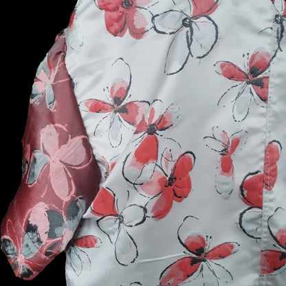 red butterflies dress