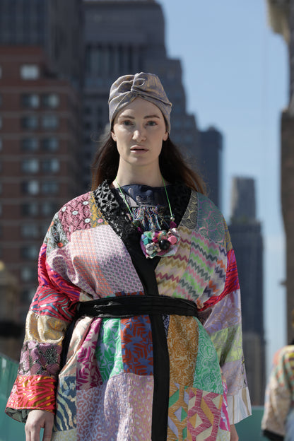 NYC Patchwork Kimono