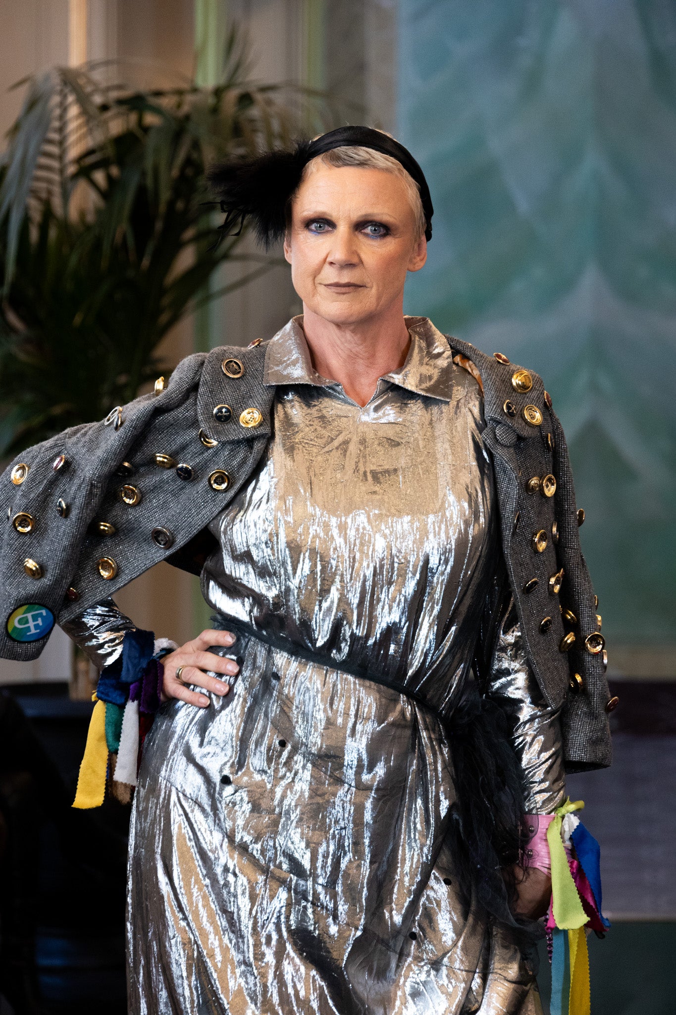 Silver glamour long dress - PAULINA'S FRIENDS