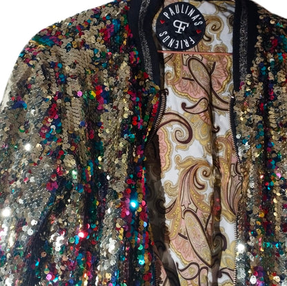 Paillettes Bomber Jacket