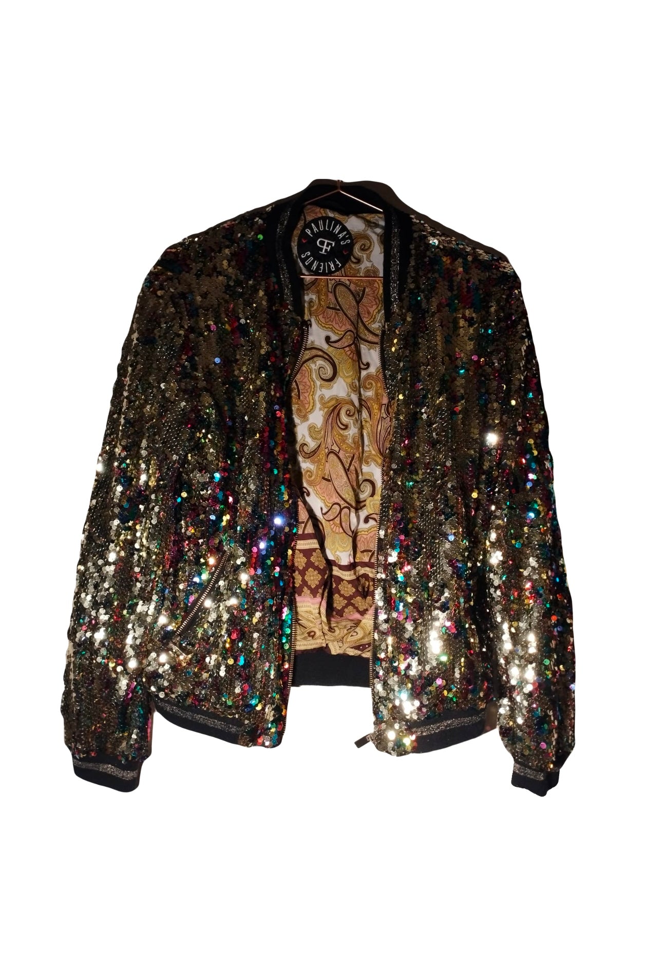 Paillettes Bomber Jacket