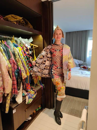 Animal print & flowers dress - PAULINA'S FRIENDS