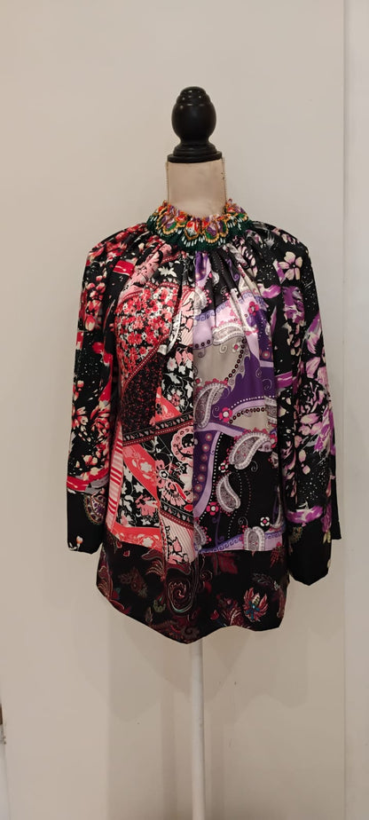 dramatic paisley top - PAULINA'S FRIENDS