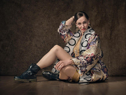 Brocade circles kimono - PAULINA'S FRIENDS