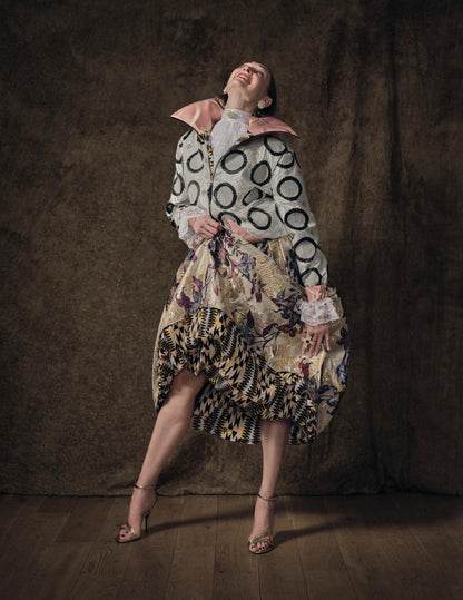 Black & White circles bomber - PAULINA'S FRIENDS