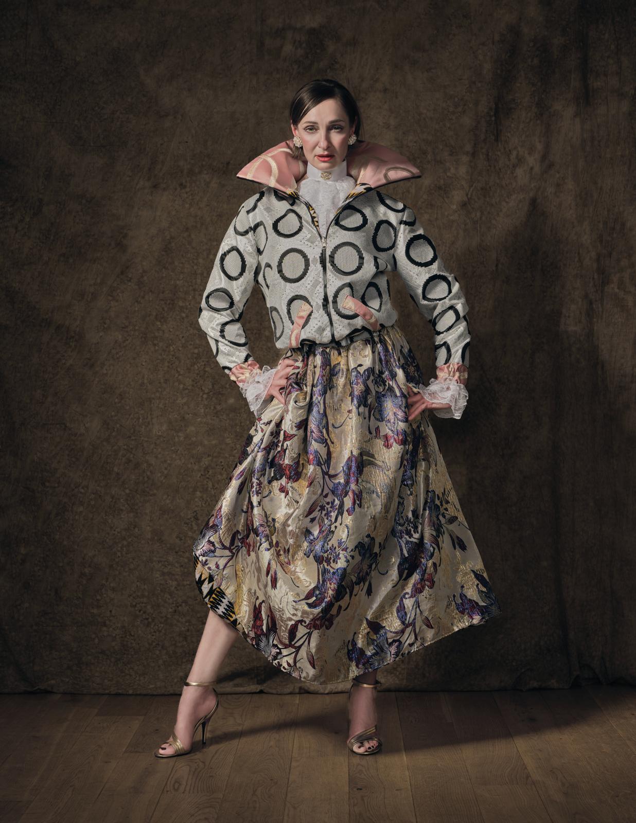 Black & White circles bomber - PAULINA'S FRIENDS