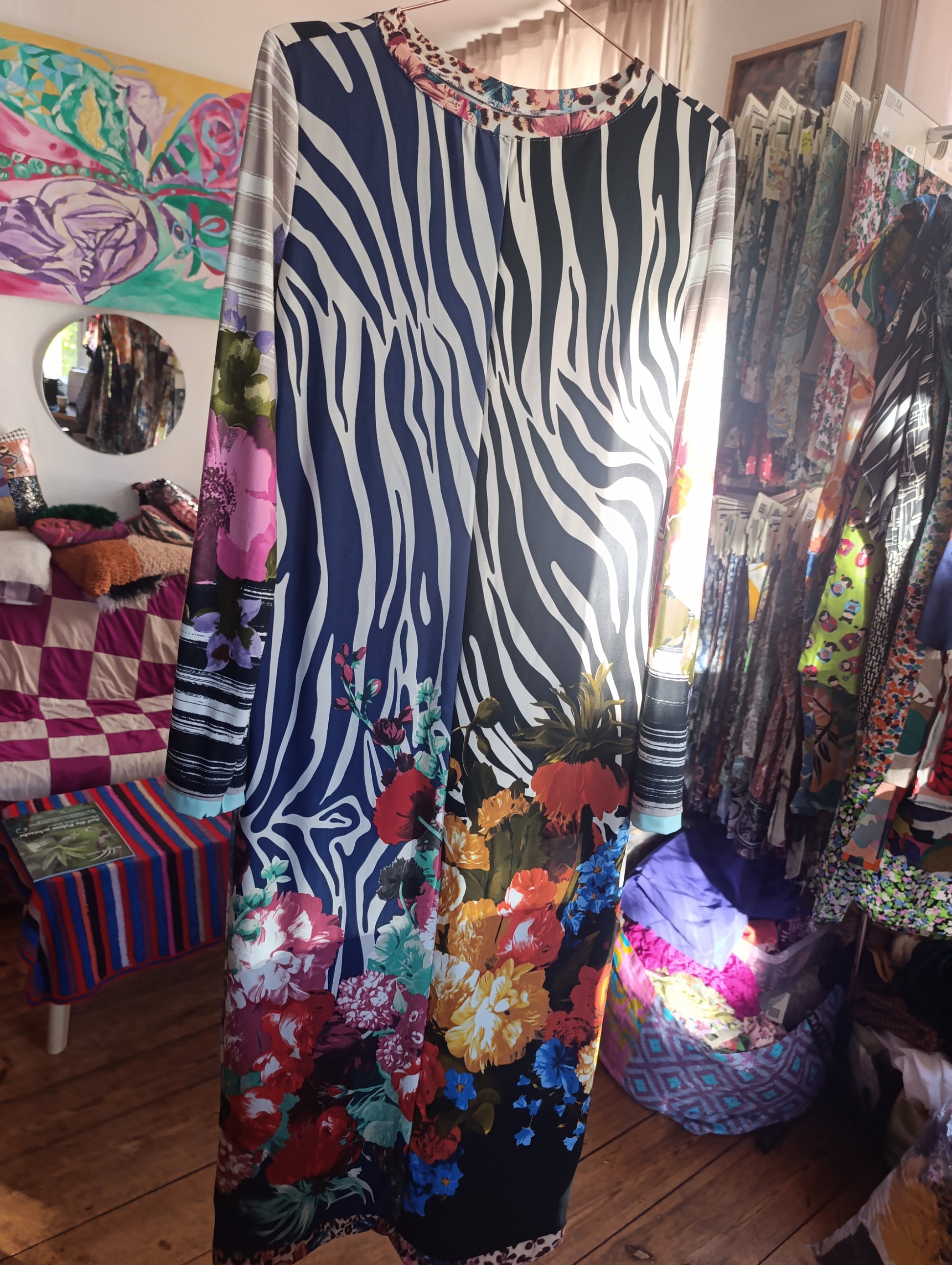 zebra flowers dress - PAULINA'S FRIENDS