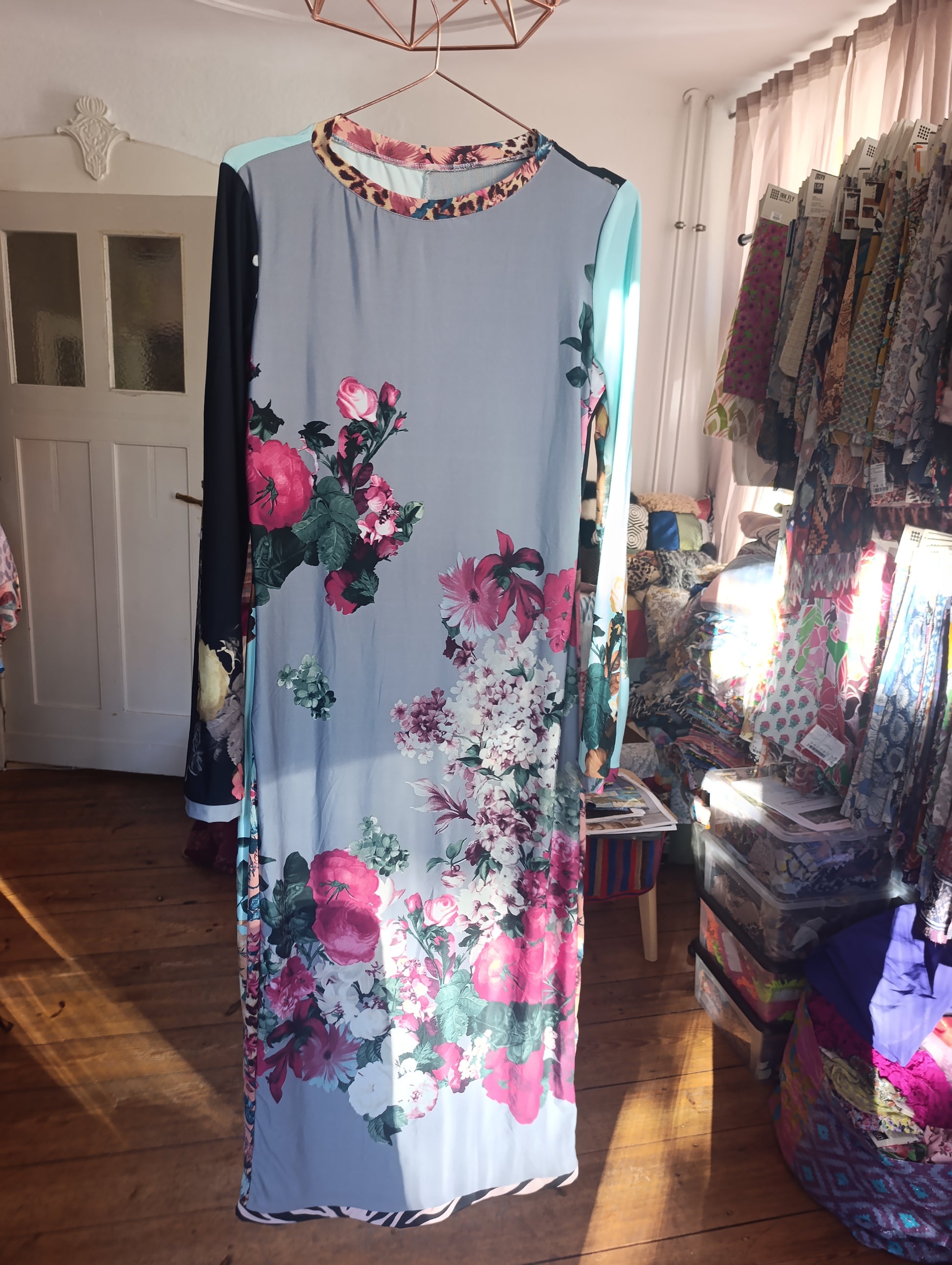 Grey roses dress - PAULINA'S FRIENDS