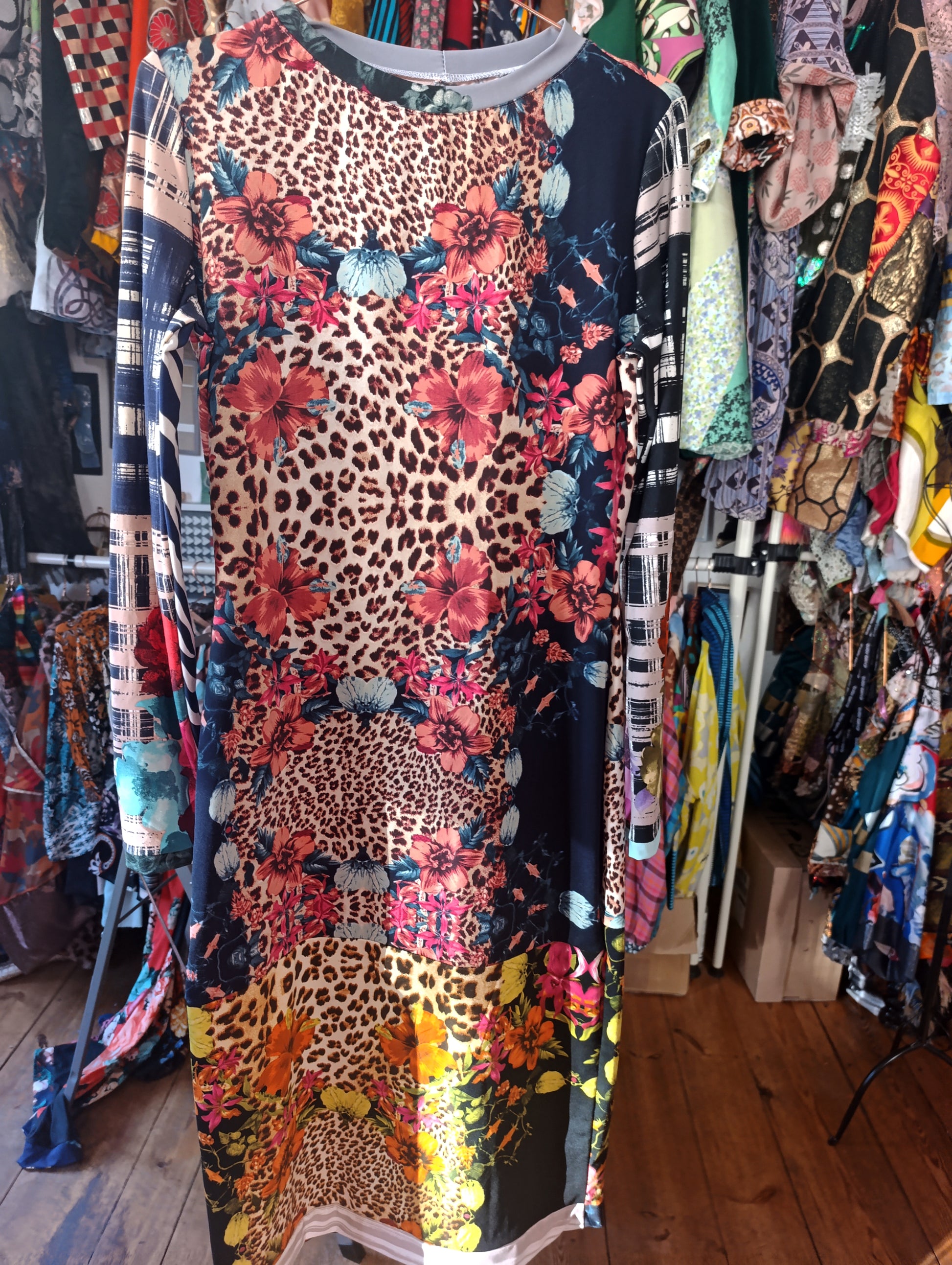 Animal print & flowers dress - PAULINA'S FRIENDS