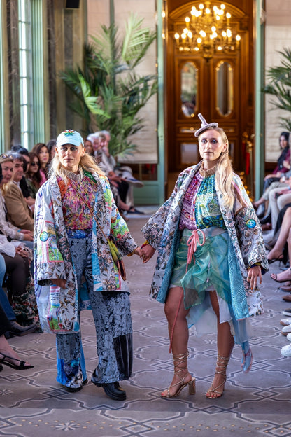 Asymmetrical techno skirt - PAULINA'S FRIENDS