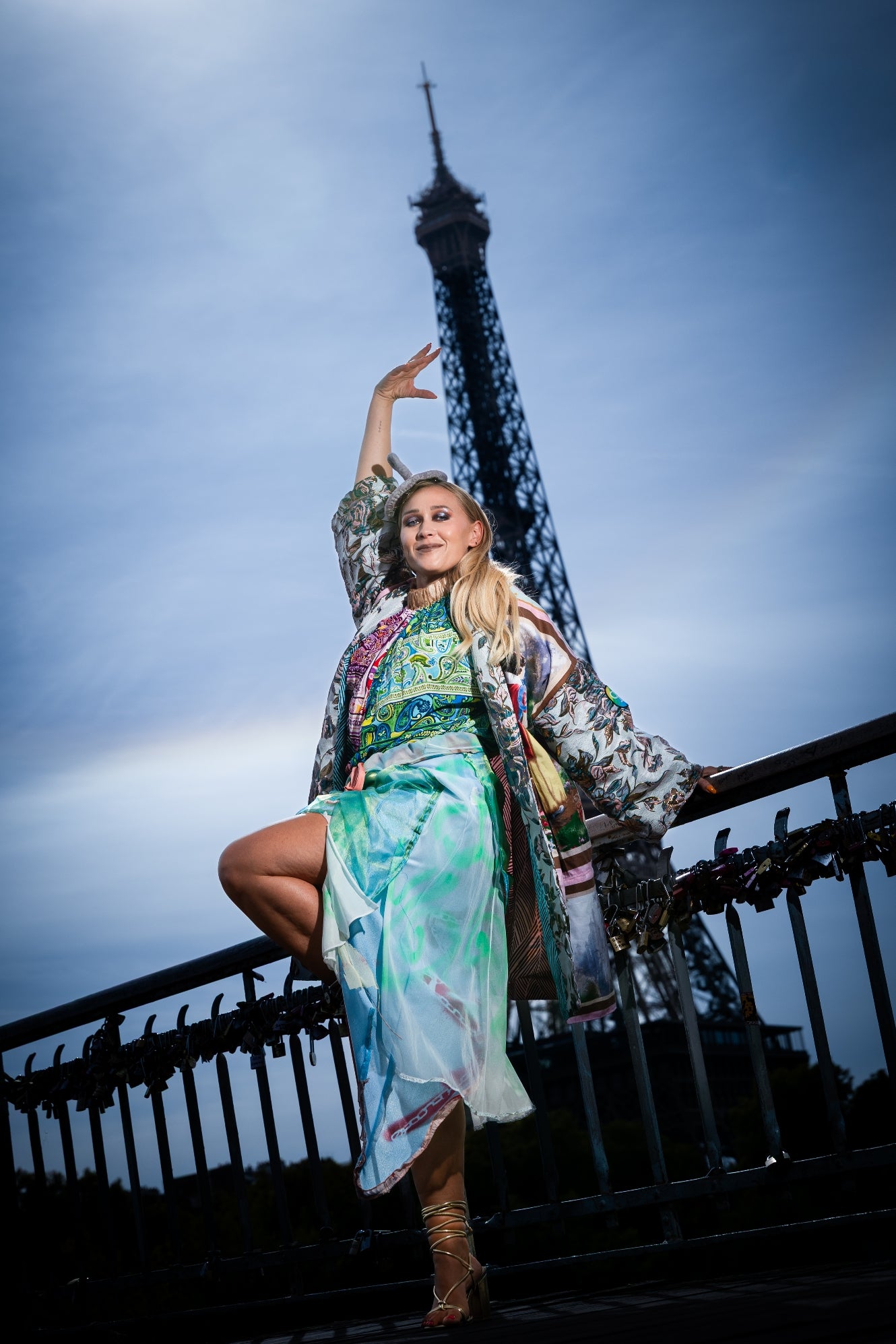 Asymmetrical techno skirt - PAULINA'S FRIENDS