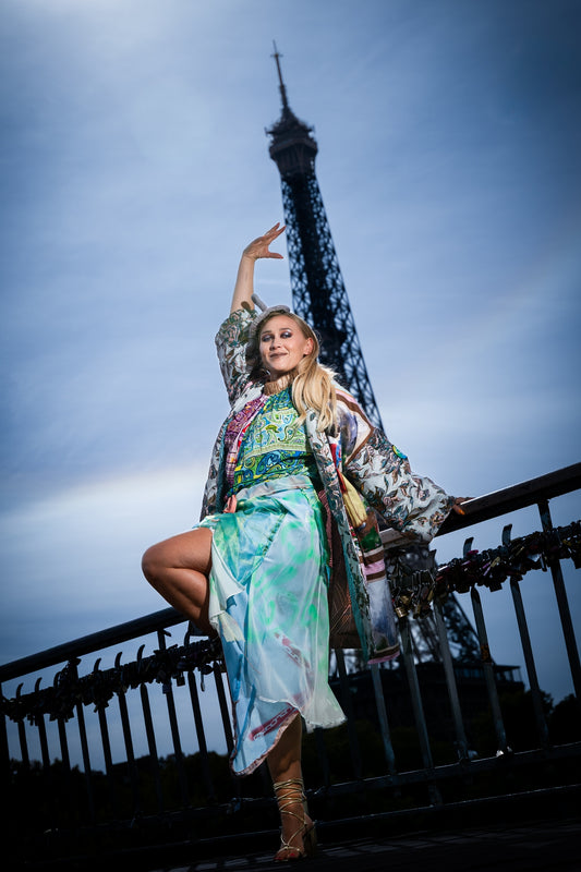 Asymmetrical techno skirt - PAULINA'S FRIENDS