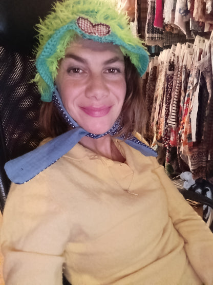 Weirdo crochet hat