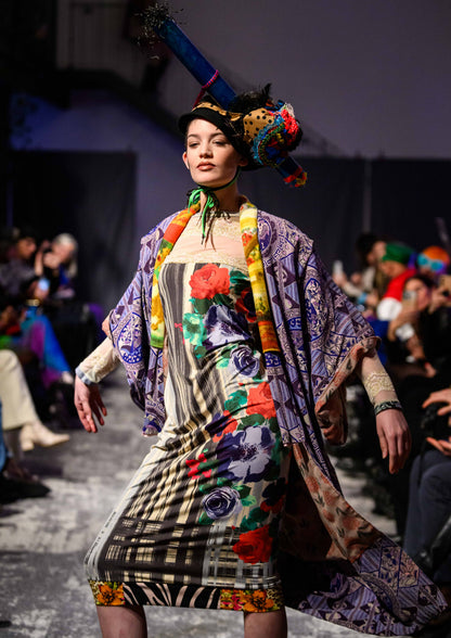 Original japanese raw silk kimono