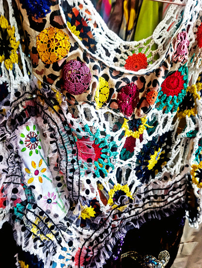 Deconstructed crochet top