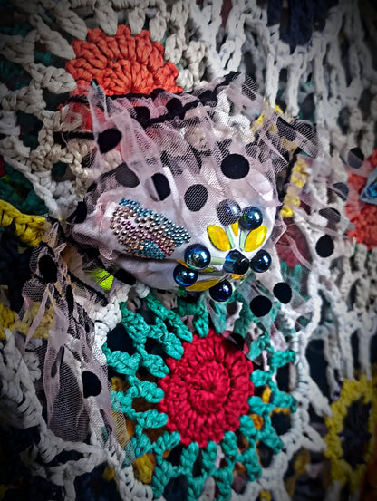 Deconstructed crochet top
