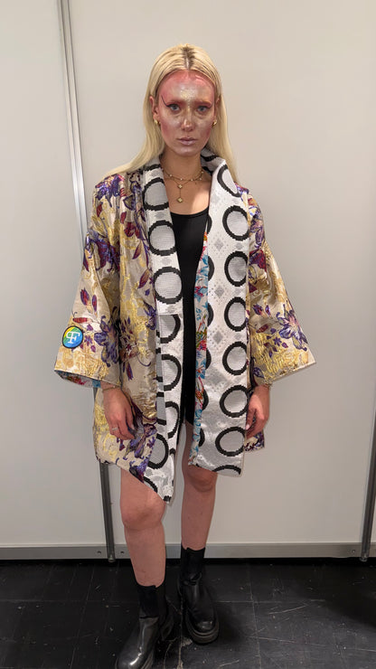 Brocade circles kimono