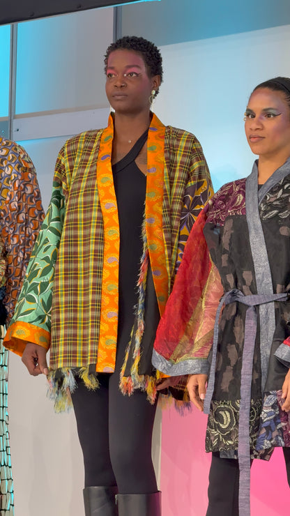 Fringe kimono