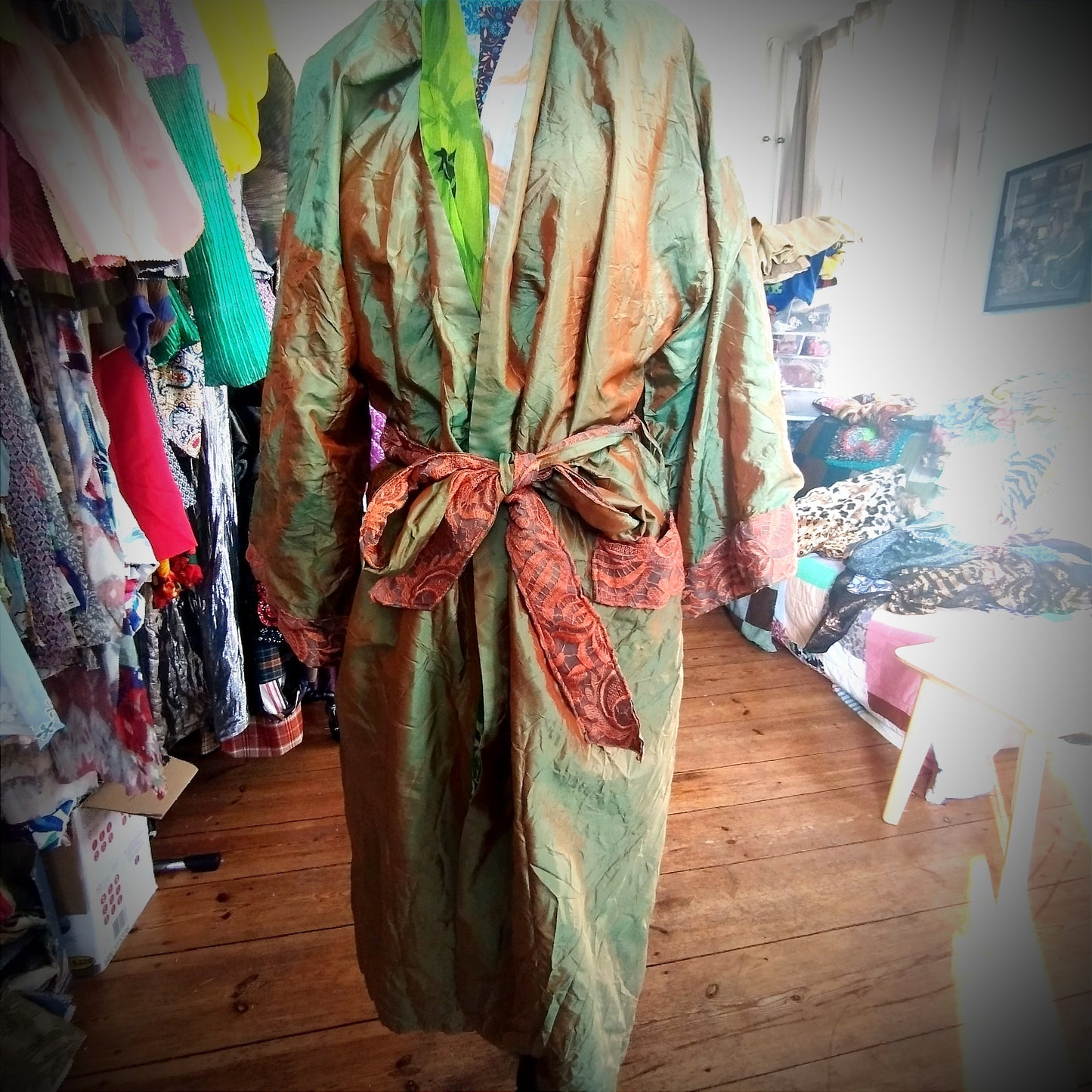 Thai silk coat