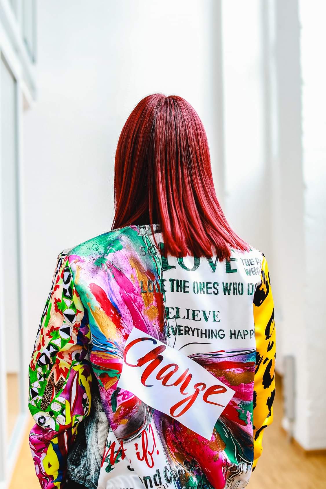 #iwearitmyself Personalized Customized Wearable Art Bomber Jacket