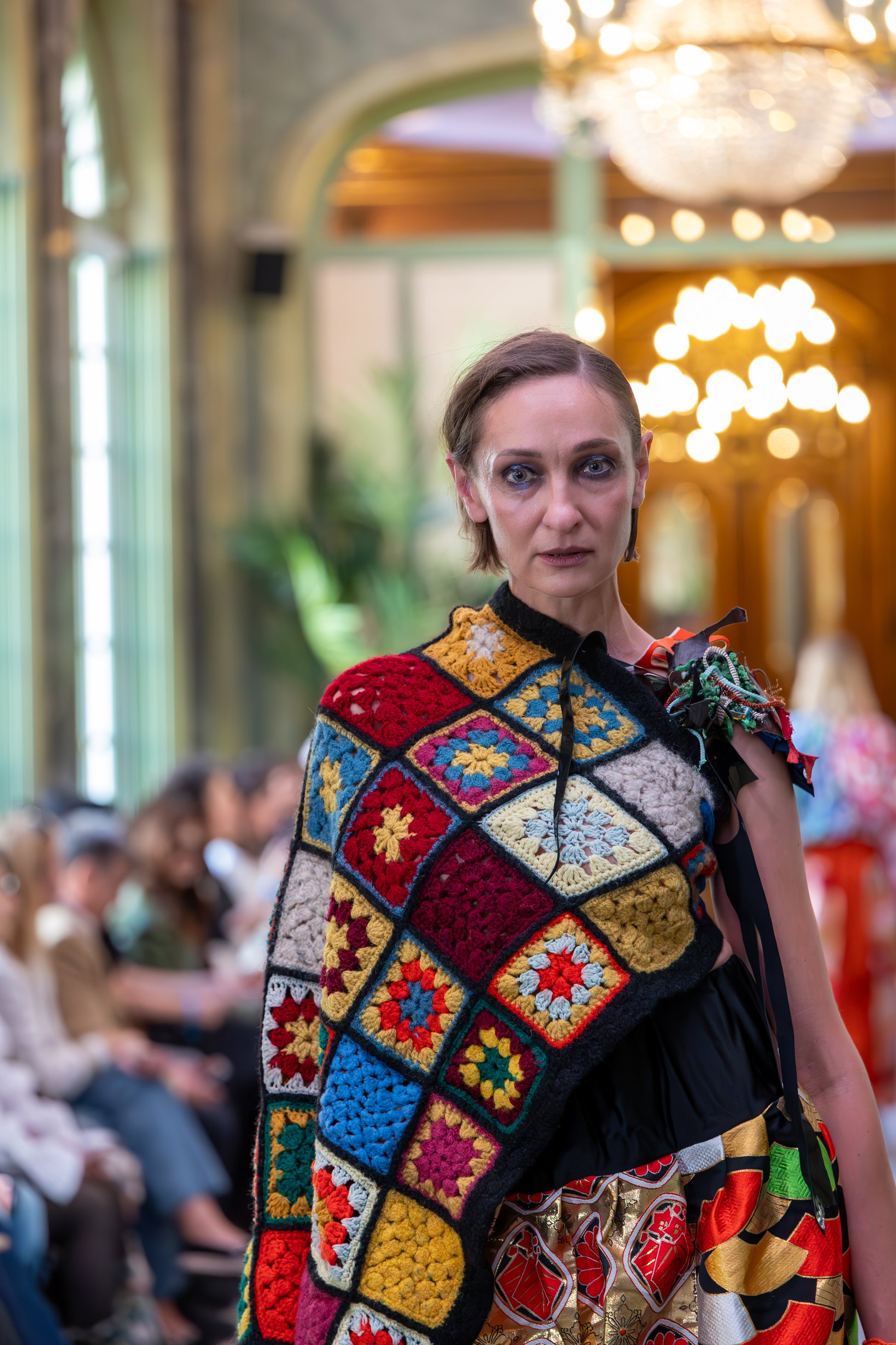 Chanel leftovers crochet blanket top - PAULINA'S FRIENDS