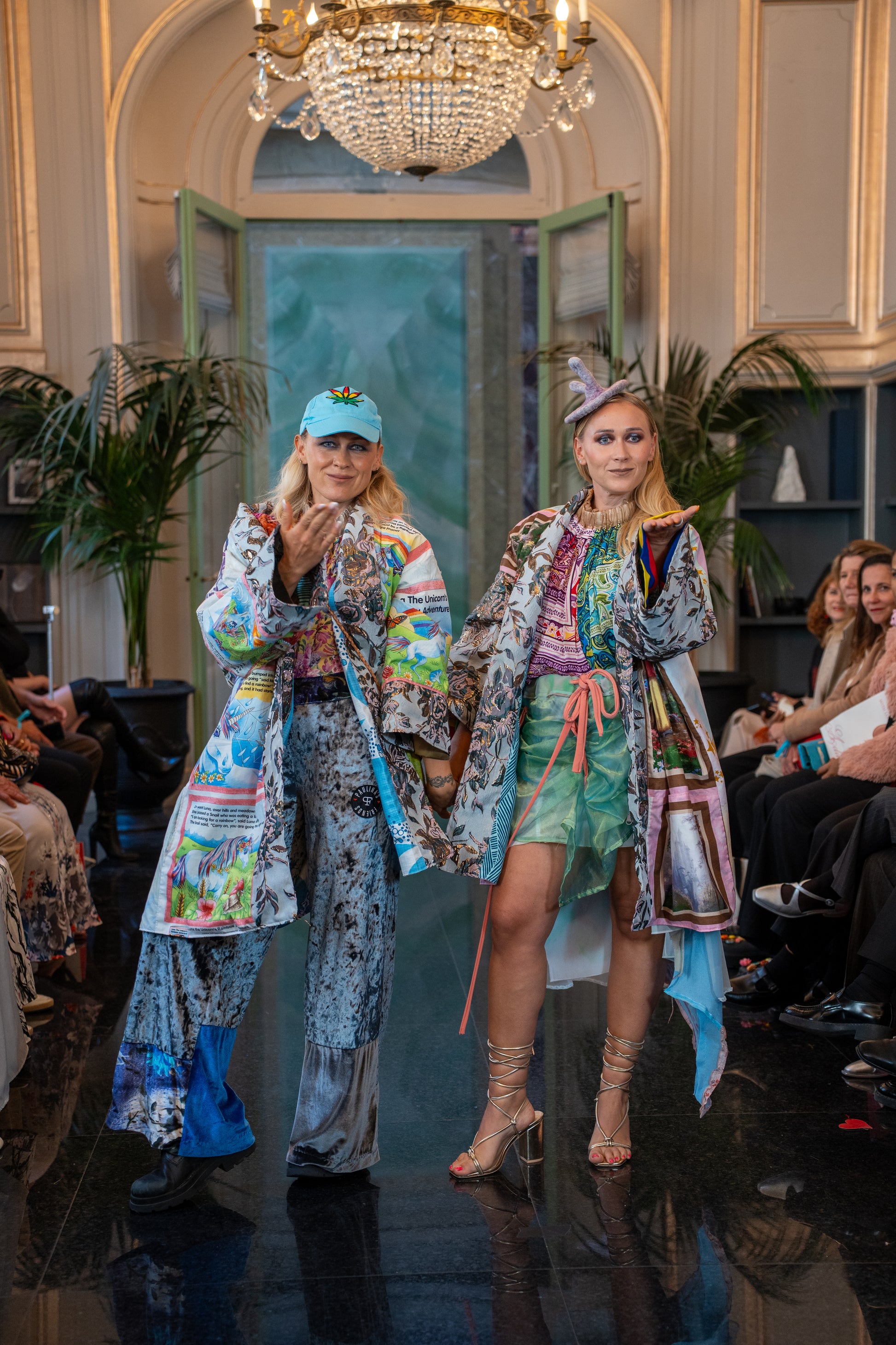 Asymmetrical techno skirt - PAULINA'S FRIENDS