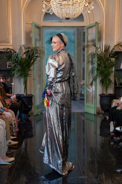 Silver glamour long dress - PAULINA'S FRIENDS