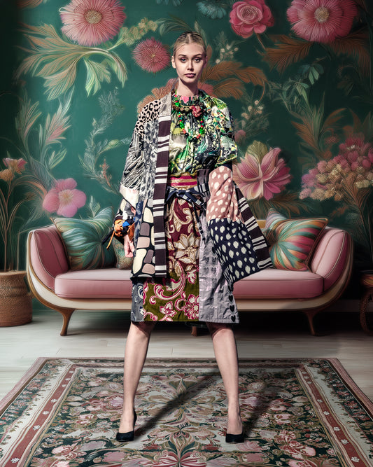 Monochrom Animal Print