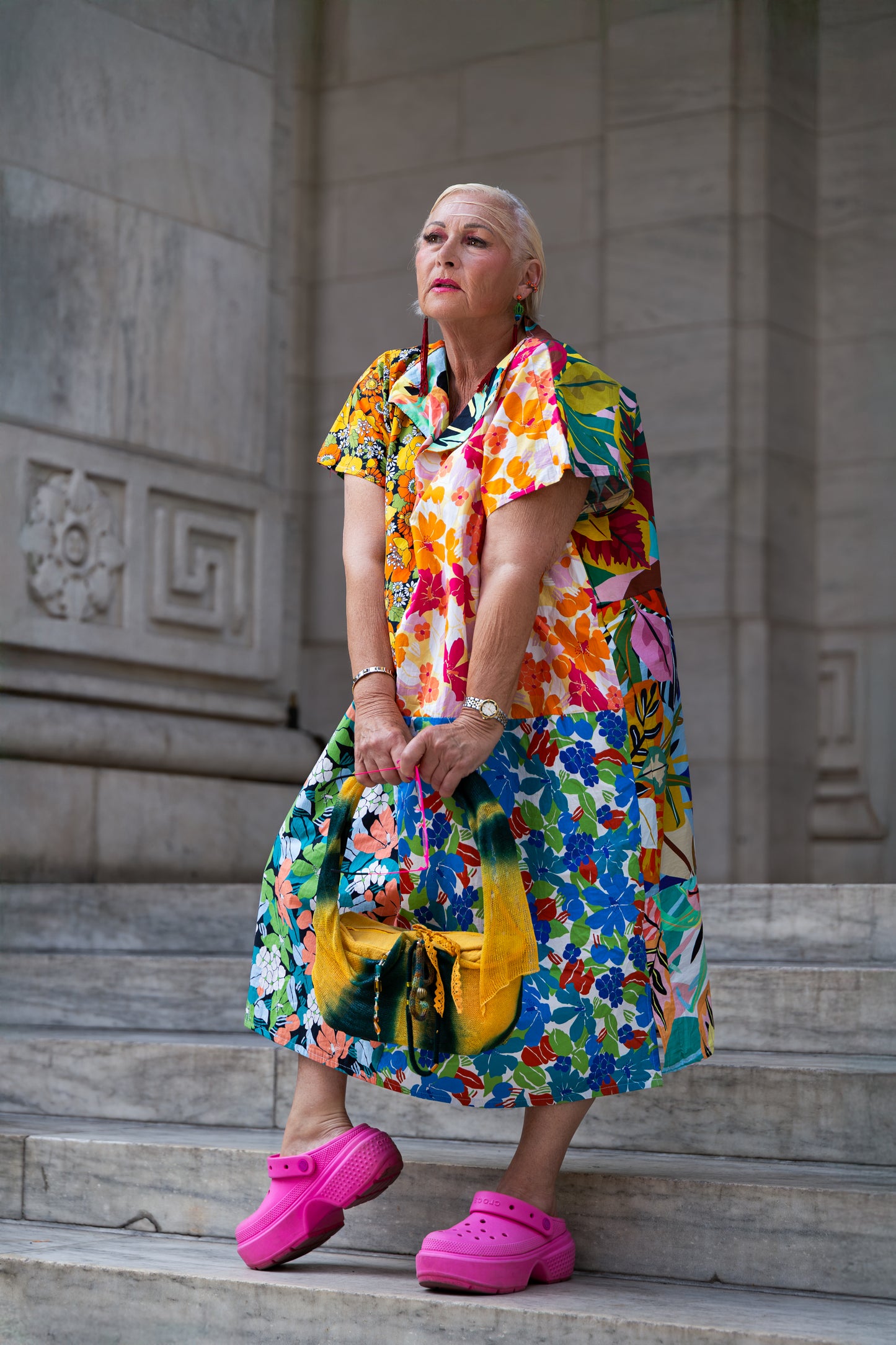 Flowers oversized dress