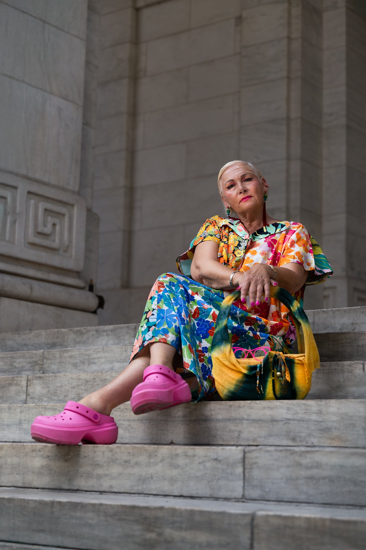 Flowers oversized dress