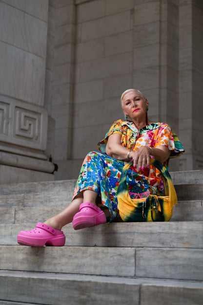 Flowers oversized dress